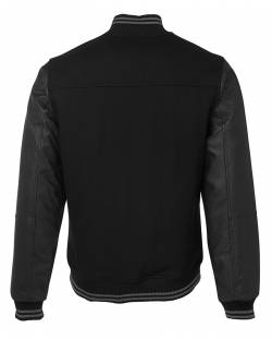 Baseball Jacket, Leather Sleeve